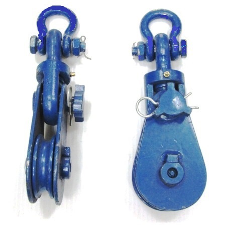 European Type Snatch Block with Swivel Shackle