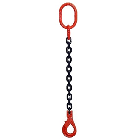 1 Leg Chain Sling+Self Locking Clevis Hook