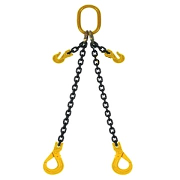 2 Leg Chain Sling+Self Locking Clevis Hook +Shortening