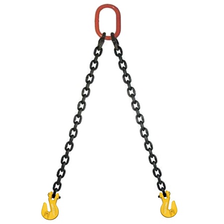 2 Legs Chain Sling+Clevis Cradle Grab Hook